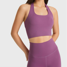 Load image into Gallery viewer, Breathable Halter Neck Sports Bra