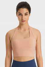 Load image into Gallery viewer, Breathable Halter Neck Sports Bra