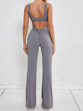 Load image into Gallery viewer, Cutout Wide Strap Scoop Neck Active Jumpsuit