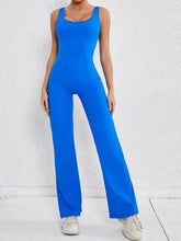 Load image into Gallery viewer, Cutout Wide Strap Scoop Neck Active Jumpsuit