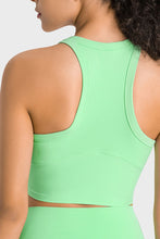 Load image into Gallery viewer, Racerback Cropped Sports Tank