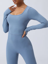 Load image into Gallery viewer, Twisted Backless Long Sleeve Jumpsuit