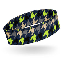 Load image into Gallery viewer, The RCF Active Headband/ Lime Houndstooth