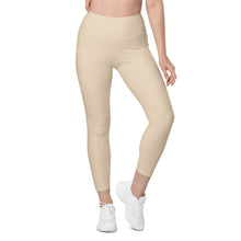 Load image into Gallery viewer, The Royal Court Fitness Leggings/ Cream