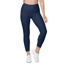 Load image into Gallery viewer, The Royal Court Fitness Leggings/ Navy
