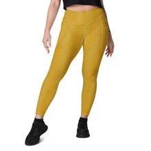 Load image into Gallery viewer, The Royal Court Fitness Leggings x Crocodile Yellow