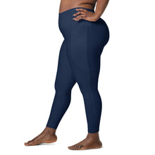 Load image into Gallery viewer, The Royal Court Fitness Leggings/ Navy