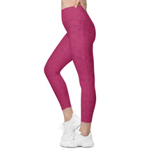 Load image into Gallery viewer, The Royal Court Fitness Leggings x Crocodile Pink