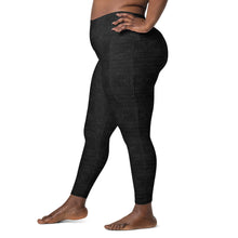 Load image into Gallery viewer, The Royal Court Fitness Leggings x Crocodile Black
