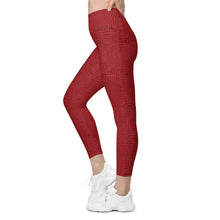 Load image into Gallery viewer, The Royal Court Fitness Leggings x Crocodile Red