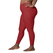 Load image into Gallery viewer, The Royal Court Fitness Leggings x Crocodile Red