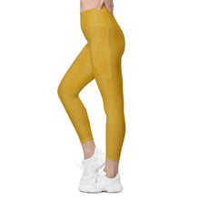 Load image into Gallery viewer, The Royal Court Fitness Leggings x Crocodile Yellow