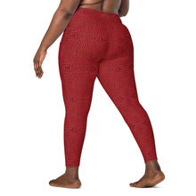 Load image into Gallery viewer, The Royal Court Fitness Leggings x Crocodile Red