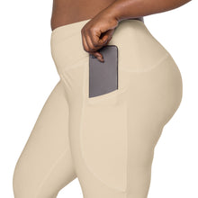 Load image into Gallery viewer, The Royal Court Fitness Leggings/ Cream