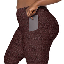 Load image into Gallery viewer, The Royal Court Fitness Leggings x Crocodile Malbec