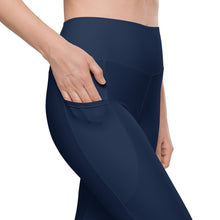 Load image into Gallery viewer, The Royal Court Fitness Leggings/ Navy