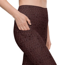 Load image into Gallery viewer, The Royal Court Fitness Leggings x Crocodile Malbec