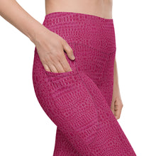 Load image into Gallery viewer, The Royal Court Fitness Leggings x Crocodile Pink