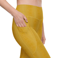 Load image into Gallery viewer, The Royal Court Fitness Leggings x Crocodile Yellow