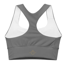 Load image into Gallery viewer, The Royal Court Fitness Sports Bra/ Grey