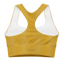 Load image into Gallery viewer, The Royal Court Fitness sports bra X Crocodile Yellow