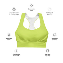 Load image into Gallery viewer, The Royal Court Fitness Sports Bra/ Lime
