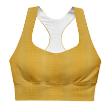 Load image into Gallery viewer, The Royal Court Fitness sports bra X Crocodile Yellow