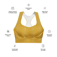 Load image into Gallery viewer, The Royal Court Fitness sports bra X Crocodile Yellow