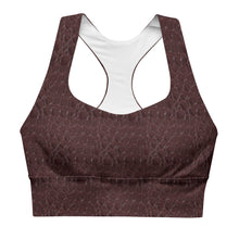 Load image into Gallery viewer, The Royal Court Fitness sports bra X Crocodile Malbec