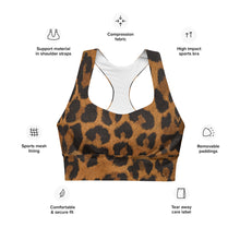 Load image into Gallery viewer, The Royal Court Fitness sports bra/ Leopard
