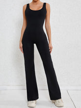 Load image into Gallery viewer, Cutout Wide Strap Scoop Neck Active Jumpsuit
