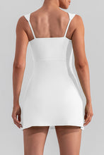 Load image into Gallery viewer, Square Neck Sleeveless Slit Mini Active Dress
