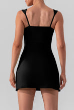 Load image into Gallery viewer, Square Neck Sleeveless Slit Mini Active Dress
