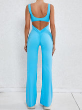 Load image into Gallery viewer, Cutout Wide Strap Scoop Neck Active Jumpsuit
