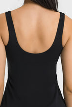 Load image into Gallery viewer, Square Neck Sports Tank Dress with Full Coverage Bottoms
