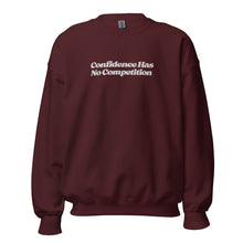 Load image into Gallery viewer, Confidence Has No Competition Embroidered Sweatshirt
