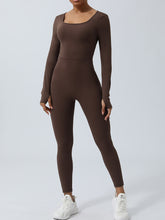 Load image into Gallery viewer, Twisted Backless Long Sleeve Jumpsuit
