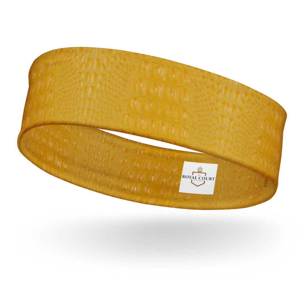 The RCF Active Headband x Crocodile Yellow