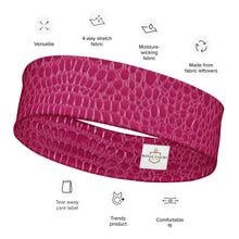 Load image into Gallery viewer, The RCF Active Headband x Crocodile Pink
