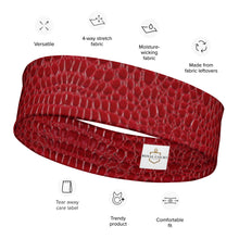 Load image into Gallery viewer, The RCF Active Headband x Crocodile Red
