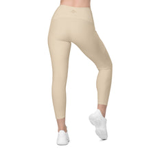 Load image into Gallery viewer, The Royal Court Fitness Leggings/ Cream
