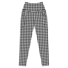 Load image into Gallery viewer, The Royal Court Fitness High Waisted Houndstooth Leggings with pockets
