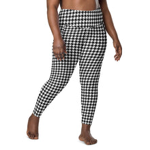 Load image into Gallery viewer, The Royal Court Fitness High Waisted Houndstooth Leggings with pockets
