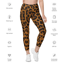 Load image into Gallery viewer, The Royal Court Fitness Leggings/ Leopard
