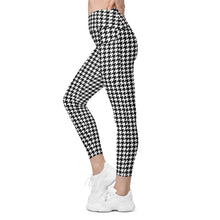 Load image into Gallery viewer, The Royal Court Fitness High Waisted Houndstooth Leggings with pockets
