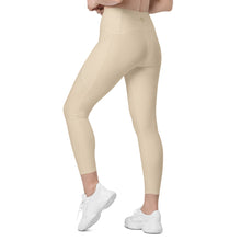 Load image into Gallery viewer, The Royal Court Fitness Leggings/ Cream
