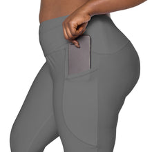 Load image into Gallery viewer, The Royal Court Fitness Leggings/ Grey
