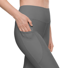 Load image into Gallery viewer, The Royal Court Fitness Leggings/ Grey
