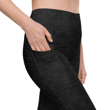 Load image into Gallery viewer, The Royal Court Fitness Leggings x Crocodile Black
