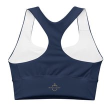 Load image into Gallery viewer, The Royal Court Fitness Sports Bra/ Navy
